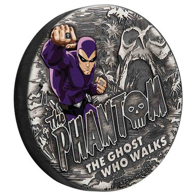 2023 The Phantom  $2 2oz Silver Antiqued Coin