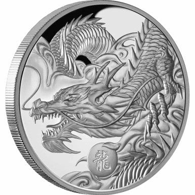 Lunar Dragon 2024 $1 1oz Silver Proof Coin