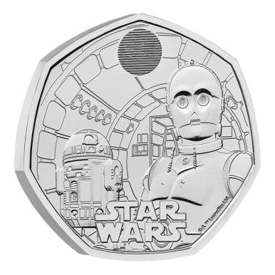 2023 Star Wars R2-D2 and C-3PO  UK 50p Brilliant Uncirculated Coin