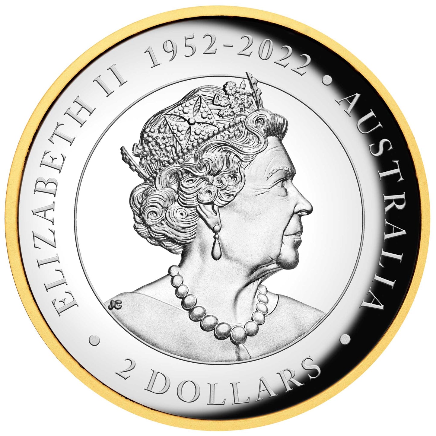 2023 $2 Australian Wedge-Tailed Eagle 2oz Silver High Relief Gilded Proof Coin