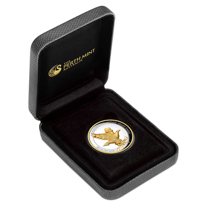2023 $2 Australian Wedge-Tailed Eagle 2oz Silver High Relief Gilded Proof Coin