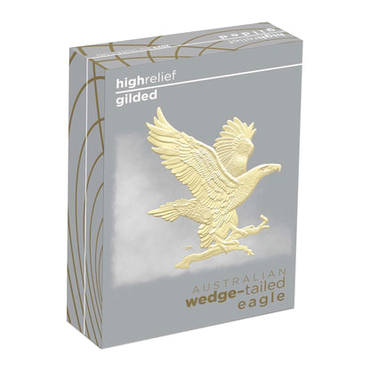 2023 $2 Australian Wedge-Tailed Eagle 2oz Silver High Relief Gilded Proof Coin