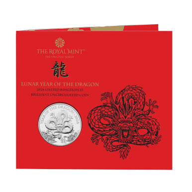 Lunar Year of the Dragon 2024 £5 Brilliant Uncirculated Coin