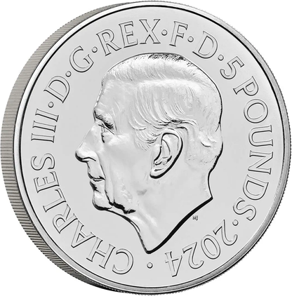 UK 2024 £5 Lunar Year of the Dragon Uncirculated Coin