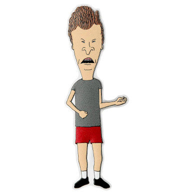 Niue 2023 $2 Beavis and Butt-Head 30th Anniversary Butt-Head Shaped 1oz Silver Coloured Coin
