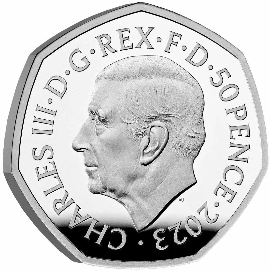 UK 2023 50p The Snowman Coloured Silver Proof Coin