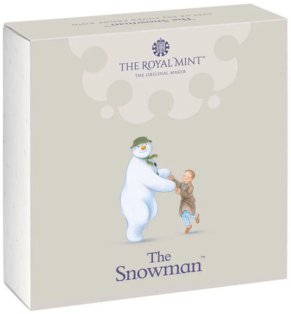 UK 2023 50p The Snowman Coloured Silver Proof Coin