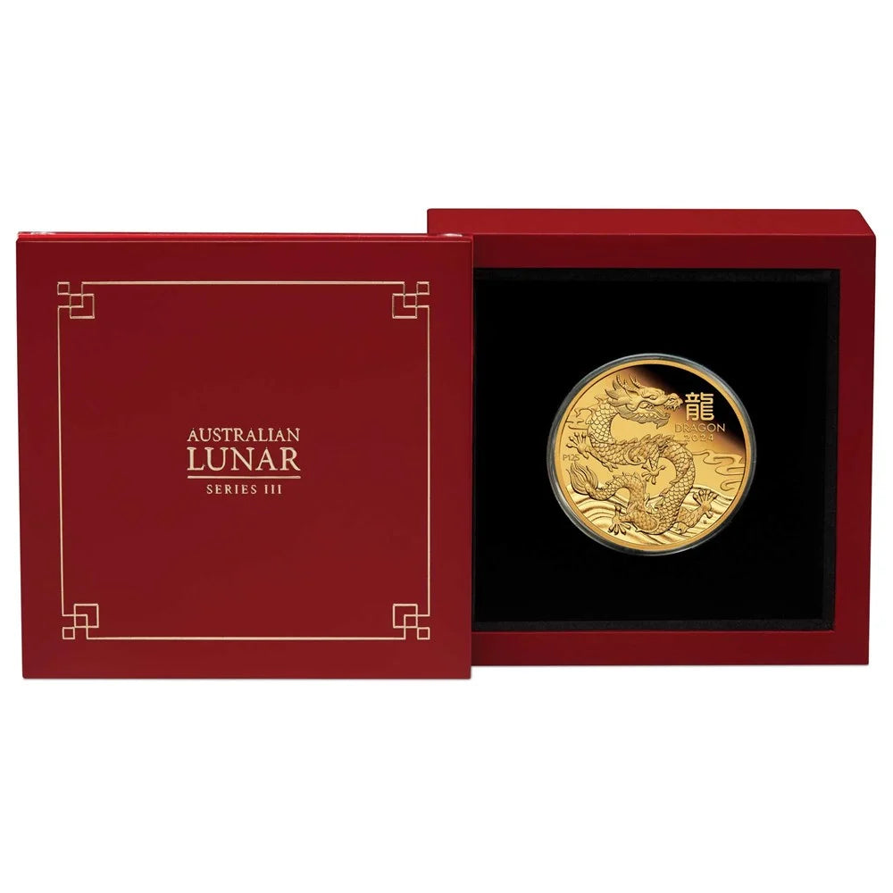 2024 $100 Lunar Year of The Dragon 1oz Gold Proof Coin