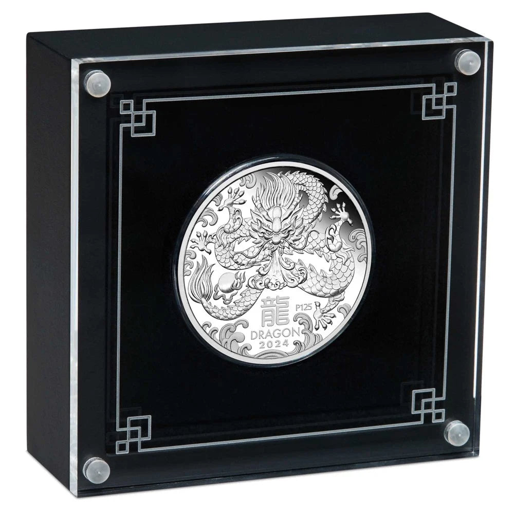 2024 $1 Lunar Year of The Dragon 1oz Silver Proof Coin