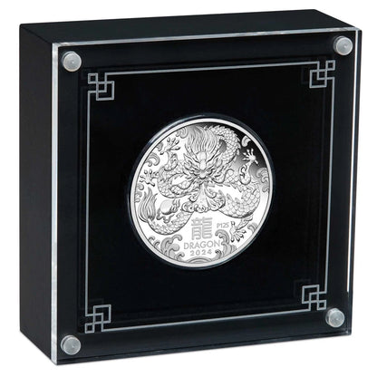 2024 $1 Lunar Year of The Dragon 1oz Silver Proof Coin