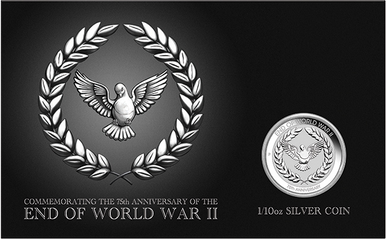 2020 10c Commemorating The 75th Anniversary of The End of World War II 1/10oz Silver Coin