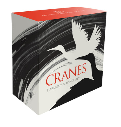 Niue 2025 $1 Cranes Harmony & Longevity Selectively Gold Plated 1oz Silver Proof Coin