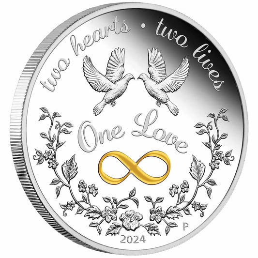 2024 $1 One Love 1oz Silver Proof Coin