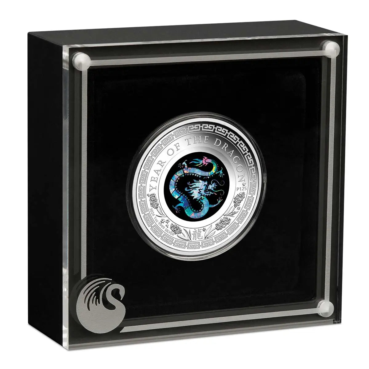 2024 $1 Australian Opal Lunar Year of The Dragon 1oz Silver Proof Coin