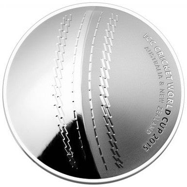 2015 $5 ICC Cricket World Cup 1oz Silver Proof Domed Coin