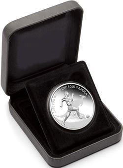 2010 $1 FIFA World Cup South Africa 1oz Silver Proof Coin