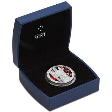 Niue 2014 $1 Doctor Who Weeping Angels 1/2oz Silver Coloured Proof Coin