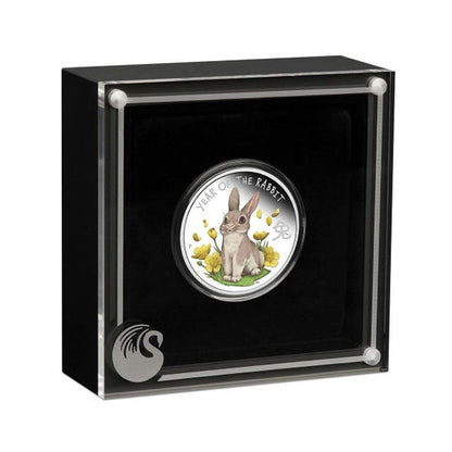 2023 Baby Rabbit 50c 1/2oz Silver Proof Coin