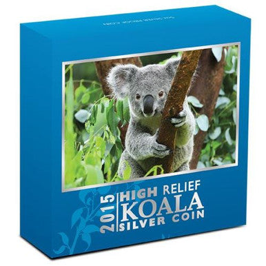 2015 $1 Australian Koala 1oz Silver High Relief Proof Coin
