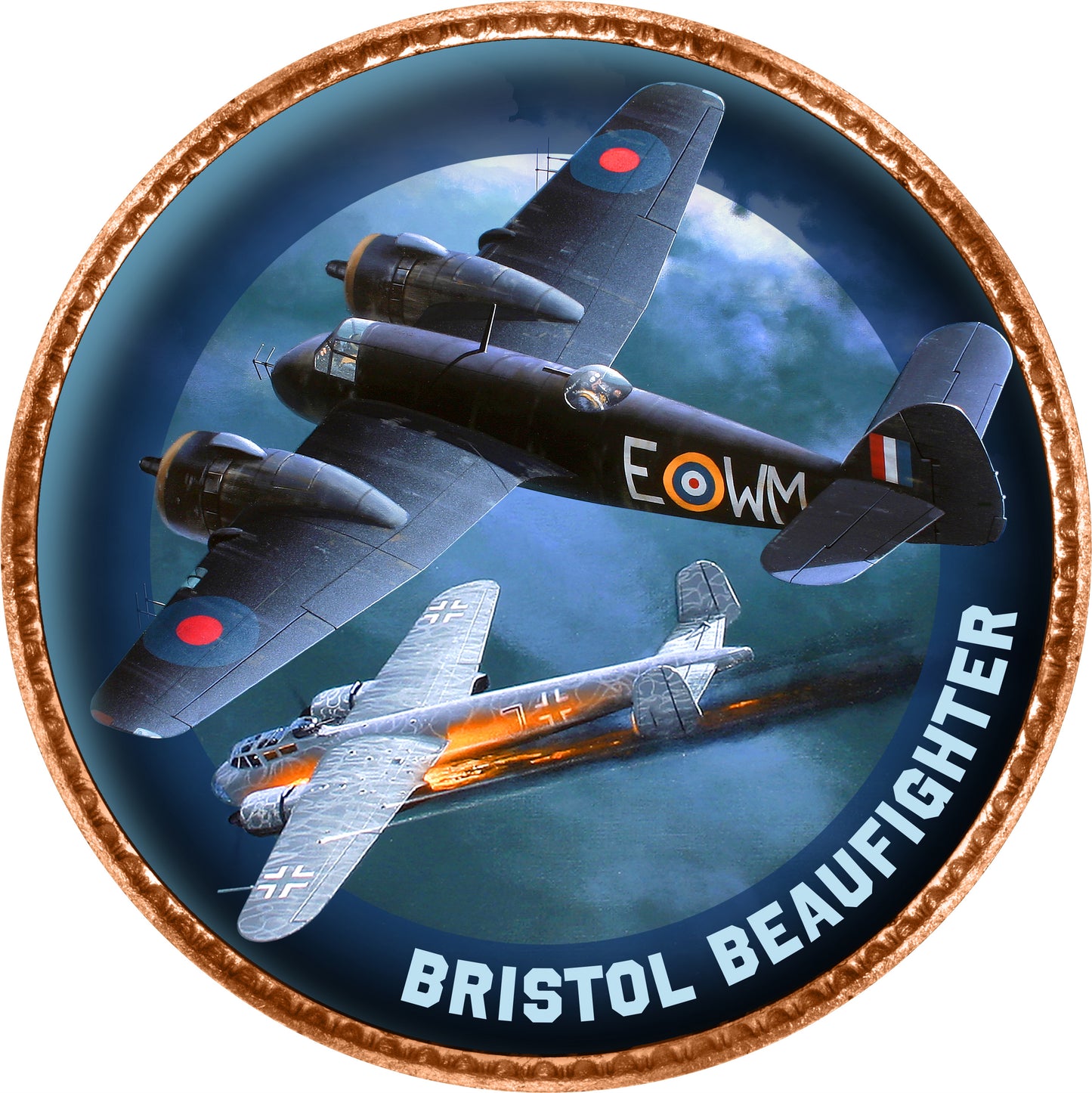 War For The Skies Second World War Enamel Penny 9 Coin Collection