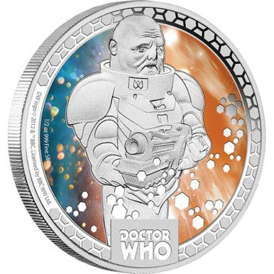 Niue 2014 $1 Doctor Who Sontarans 1/2oz Silver Coloured Proof Coin
