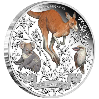 2024 $1 The Perth Mint's 125th Anniversary 1oz Silver 4 Coin Set