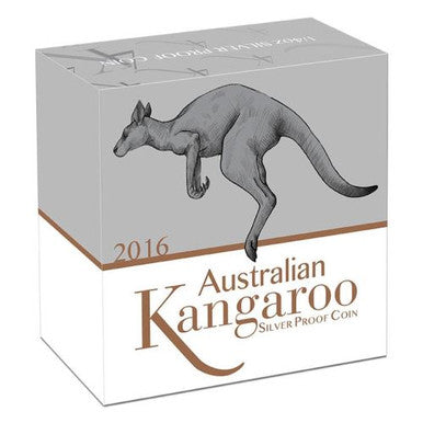 2016 25c Australian Kangaroo 1/4oz Silver Proof Coin