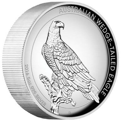 2016 $8 Australian Wedge-Tailed Eagle 5oz Silver High Relief Proof Coin