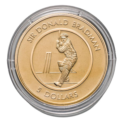 1996 $5 Sir Donald Bradman Al-Br Proof