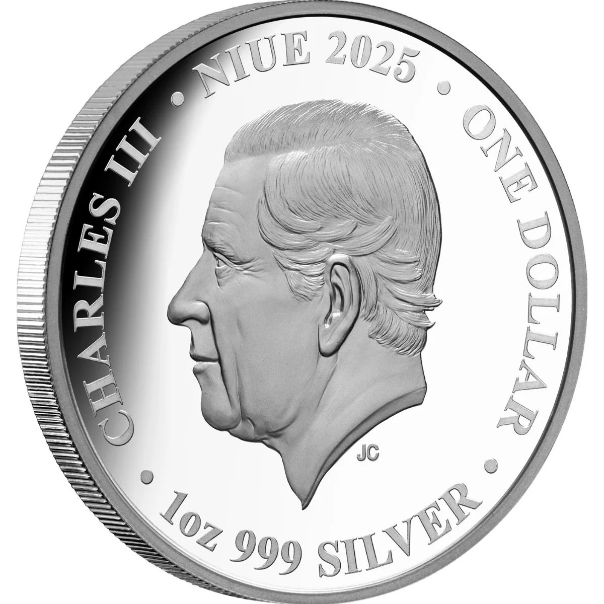 Niue 2025 $1 Hummingbird 1oz Silver Coloured Proof Coin