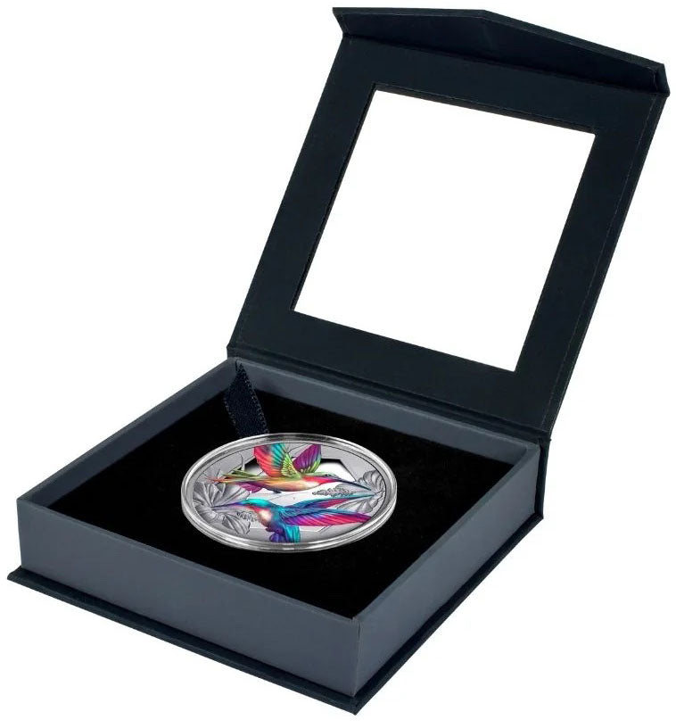 Niue 2025 $1 Hummingbird 1oz Silver Coloured Proof Coin