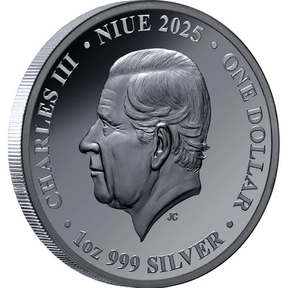 Niue 2025 $1 RMS Titanic 1oz Silver Black Proof Coin