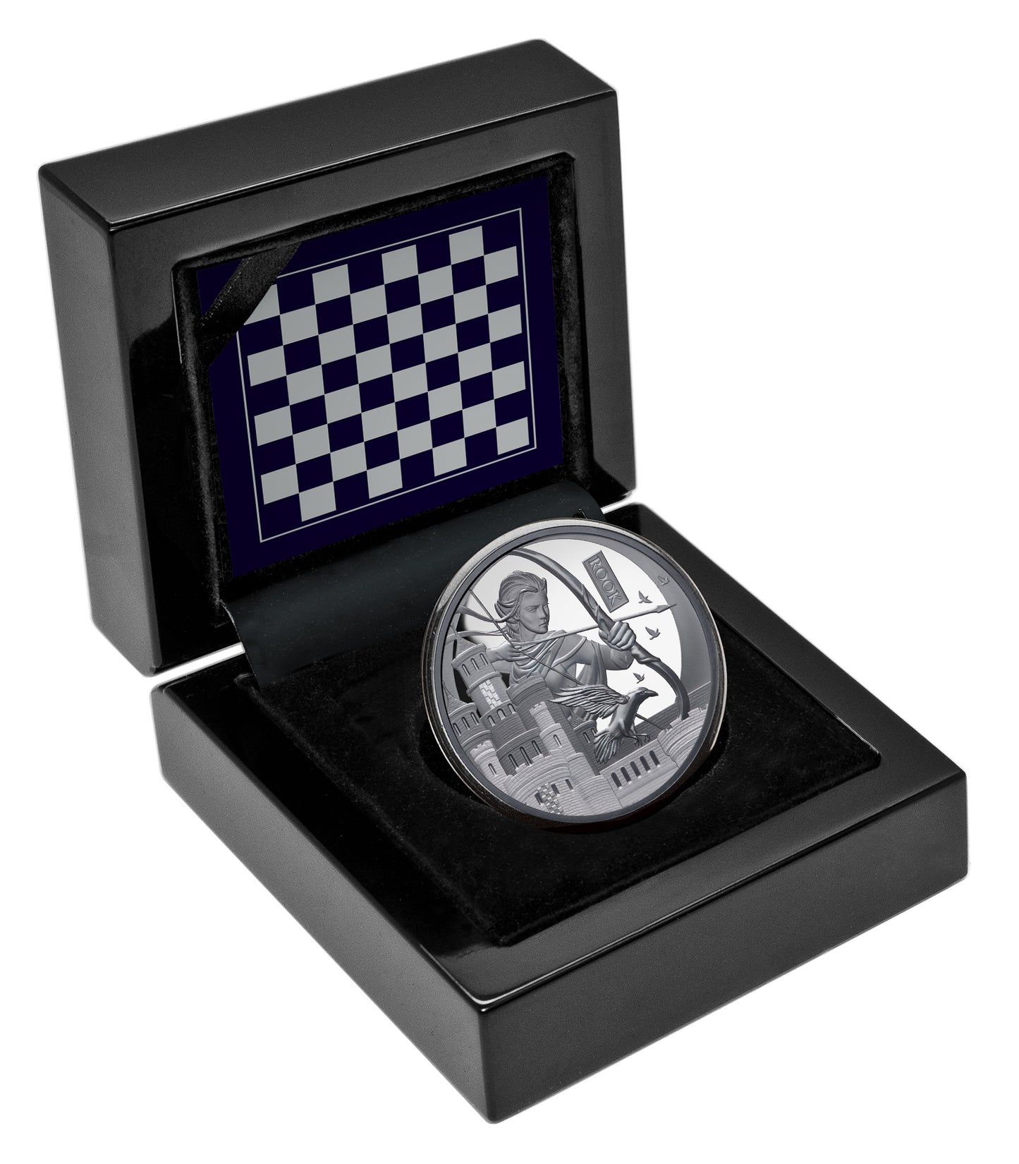 Niue 2026 $1 Chess The Rook 1oz Silver Black Proof Coin