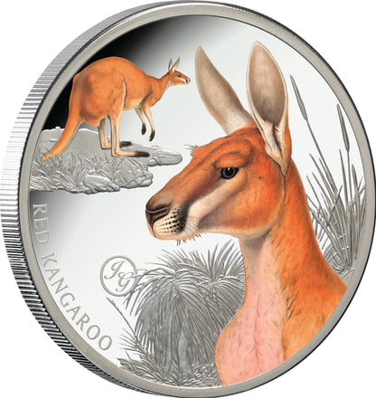 Niue 2026 $1 Mammals of Australia Red Kangaroo 1oz Silver Coloured Proof Coin