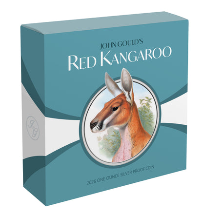Niue 2026 $1 Mammals of Australia Red Kangaroo 1oz Silver Coloured Proof Coin