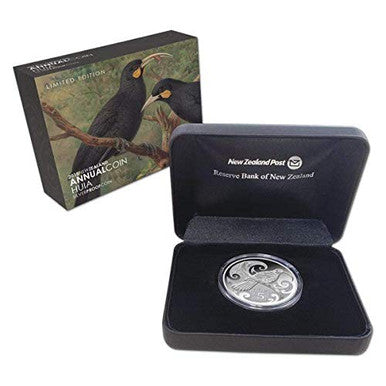 NZ 2015 $5 Huia 1oz Silver Proof Coin