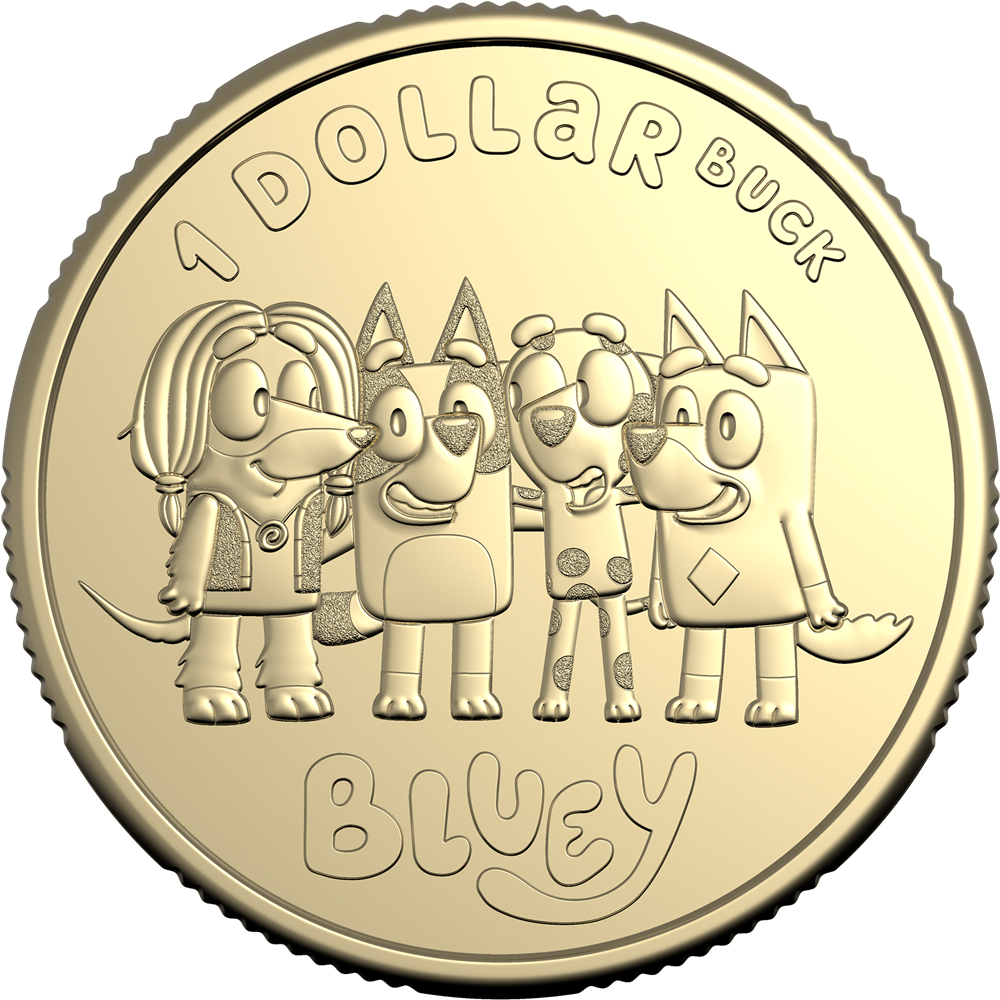 2024 $1 Bluey Dollarbucks Uncirculated 10 Coin Set