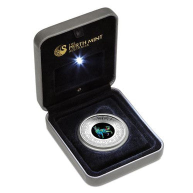 2018 $1 Australian Opal Lunar Year of The Dog 1oz Silver Proof Coin