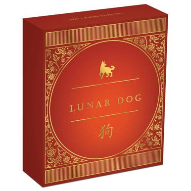 2018 $1 Australian Opal Lunar Year of The Dog 1oz Silver Proof Coin
