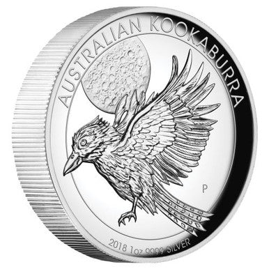 2018 $1 Australian Kookaburra 1oz Silver High Relief Proof Coin