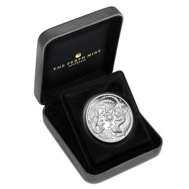 2018 $1 Dragon & Phoenix 1oz Silver Proof Coin