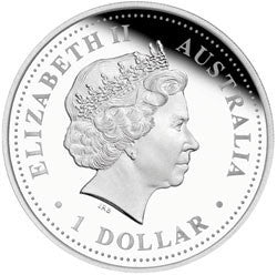 2006 $1 Australian Antarctic Territory Edgeworth David 1oz Silver Coloured Proof Coin