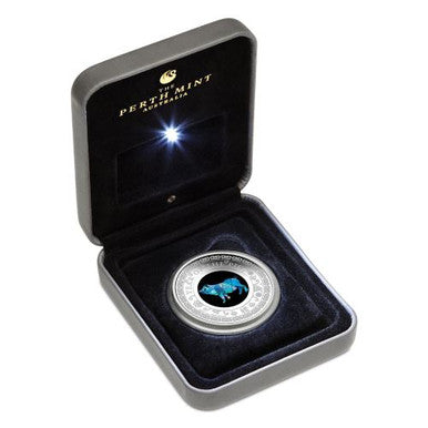 2019 $1 Australian Opal Lunar Year of The Pig 1oz Silver Proof Coin