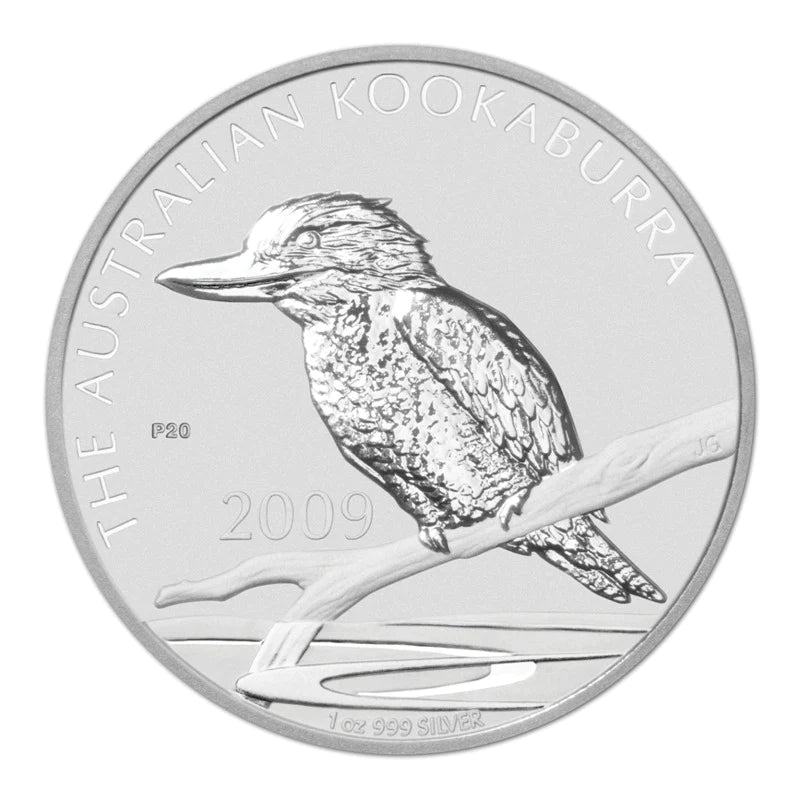 2009 $1 Australian Kookaburra 20th Edition 1oz Silver BU 20 Coin Set