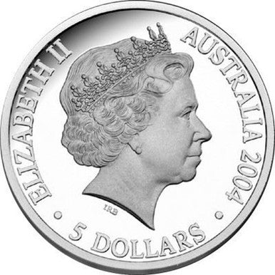 2004 $5 Bicentenary of Tasmania 1oz Silver Proof Coin
