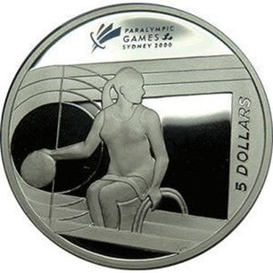 2000 $5 Paralympic Games Sydney Silver Proof Coin