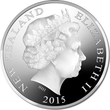 NZ 2015 $5 Huia 1oz Silver Proof Coin