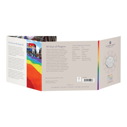 UK 2022 50p 50 Years of Pride Uncirculated Coin