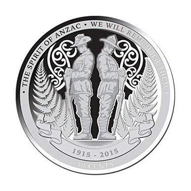 NZ 2015 Proof Set with The Spirit of ANZAC 1oz Silver Proof Coin