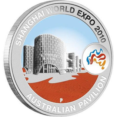 2010 $1 Shanghai World Expo Australian Pavilion 1oz Silver Coin